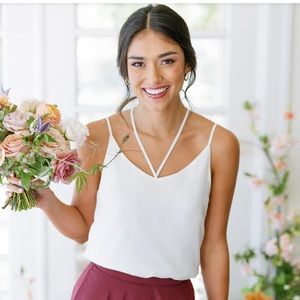 Revelry Bridesmaid Chiffon Reagan Top - Medium